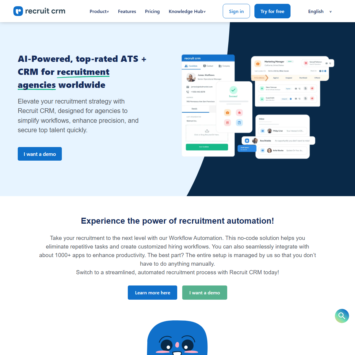 Recruit CRM - human resources Tool Screenshot