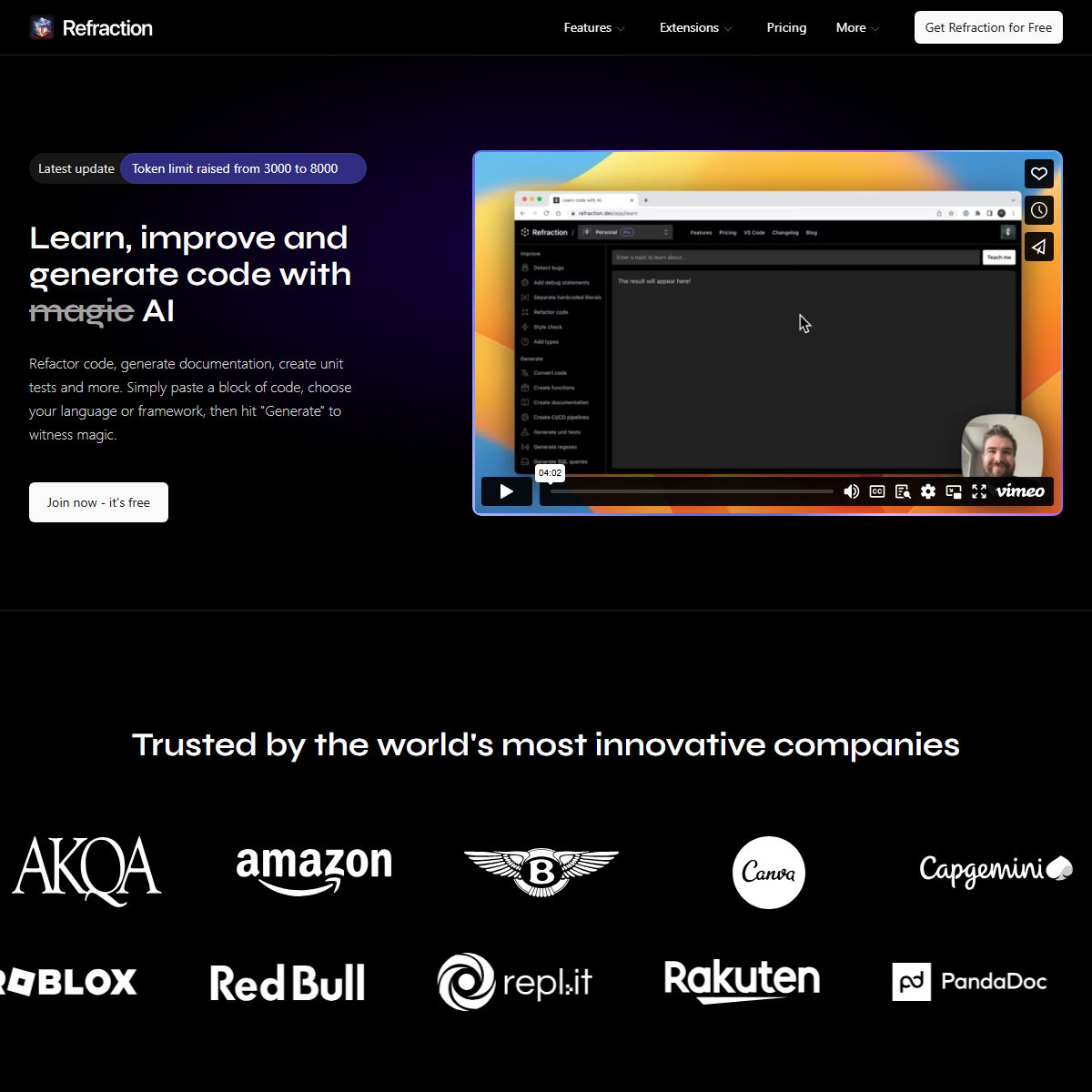 Refraction AI - e-commerce Tool Screenshot