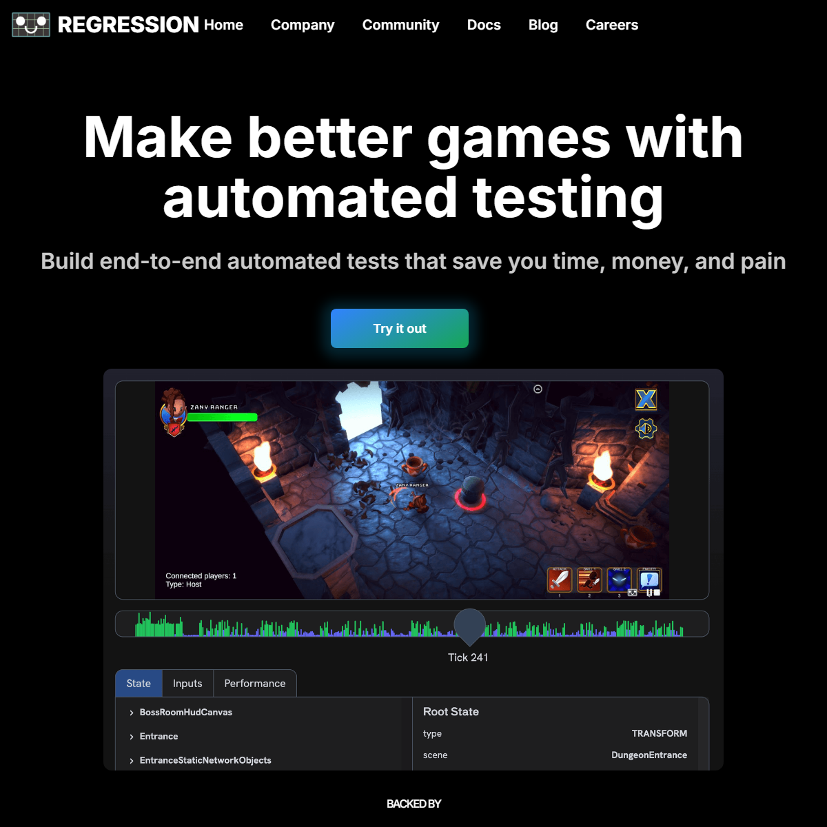 Regression - gaming Tool Screenshot