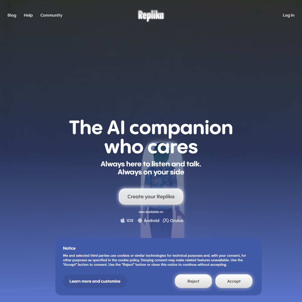 Replika - personal assistant Tool Screenshot
