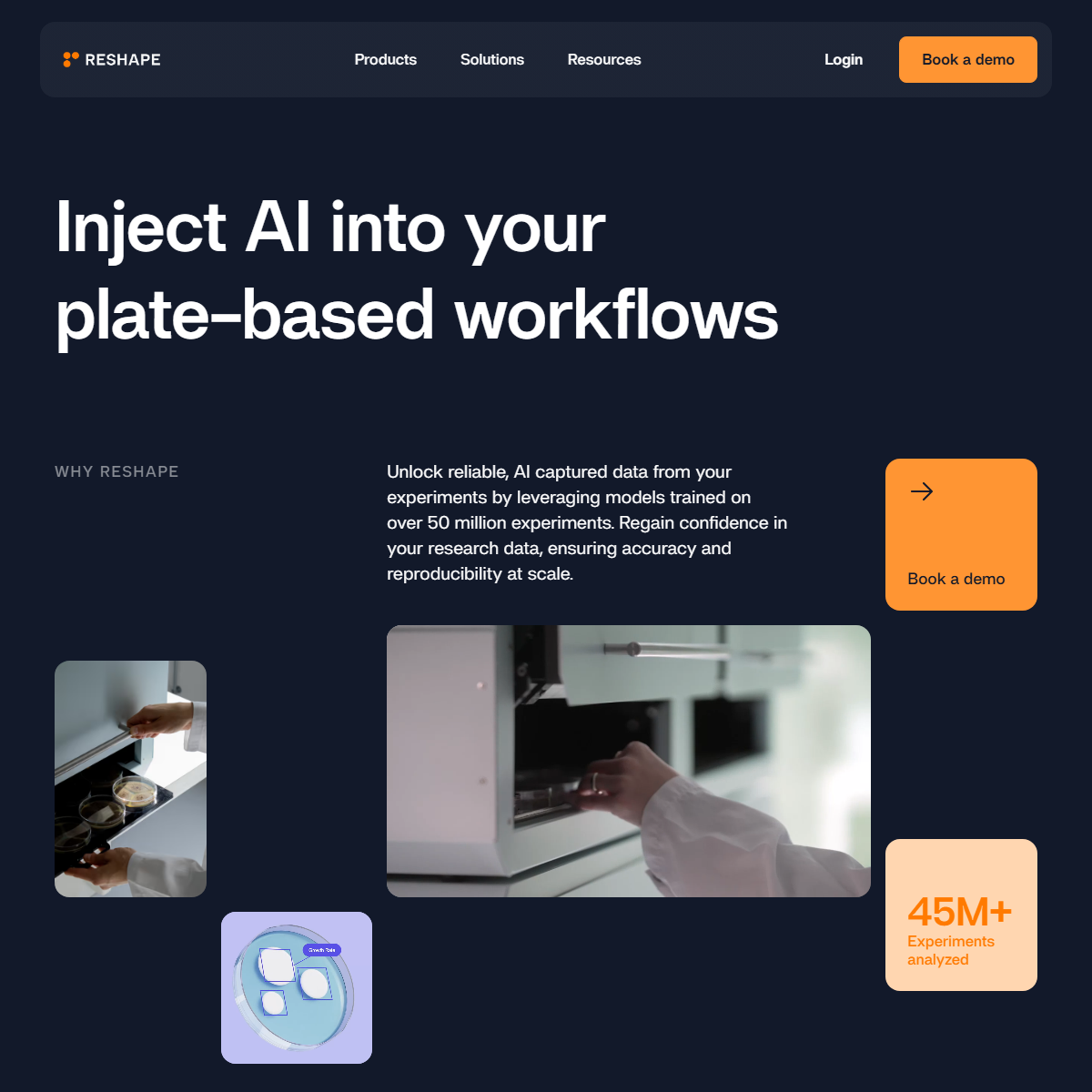 Reshape Biotech - research Tool Screenshot