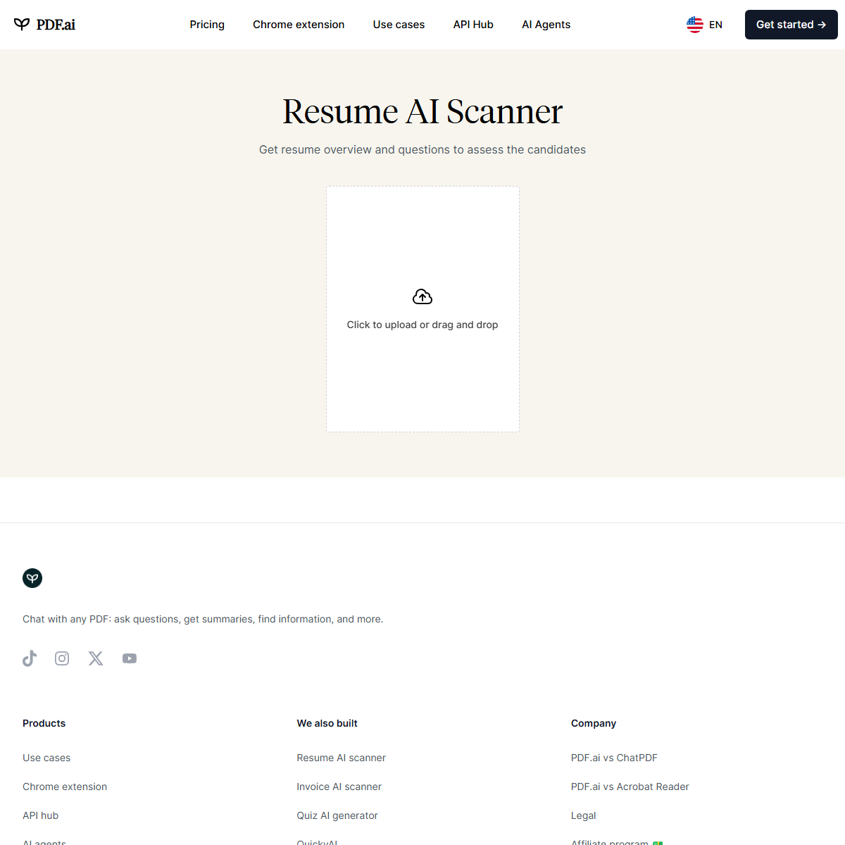 Resume AI Scanner - human resources Tool Screenshot