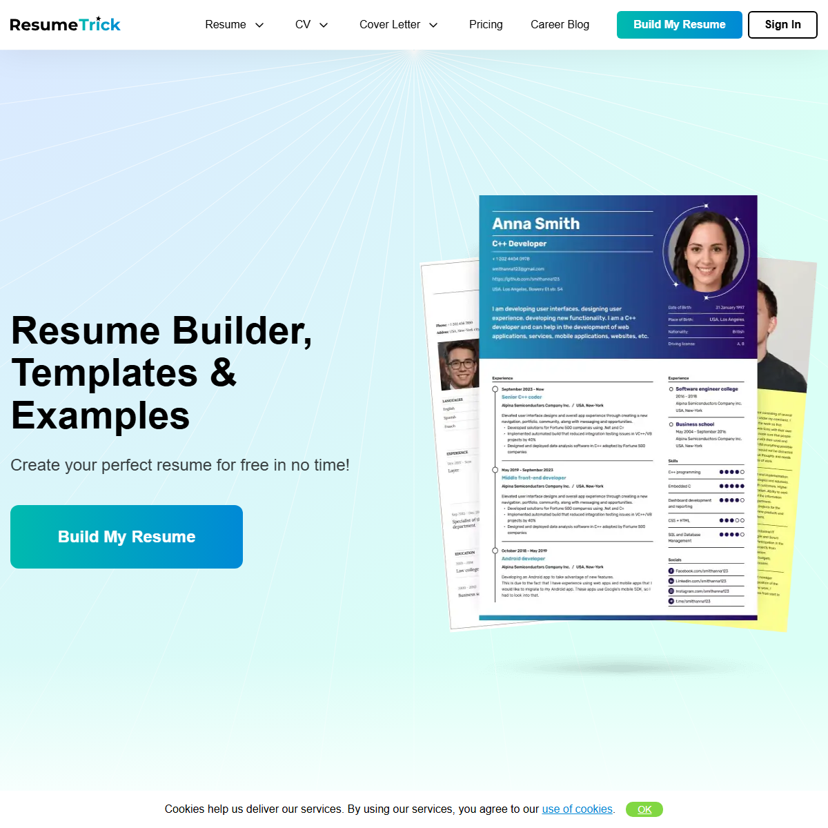 ResumeTrick - human resources Tool Screenshot