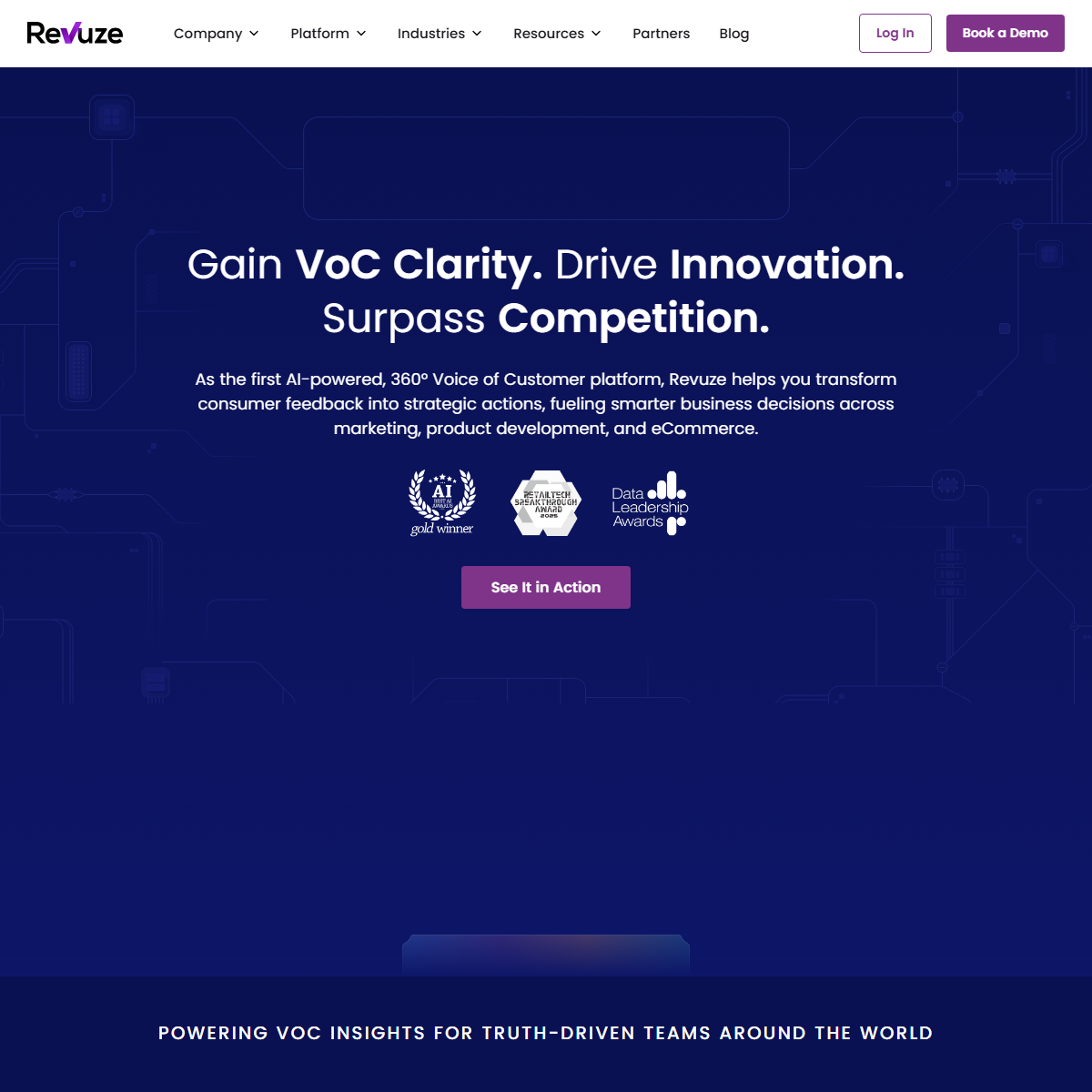 Revuze - marketing Tool Screenshot