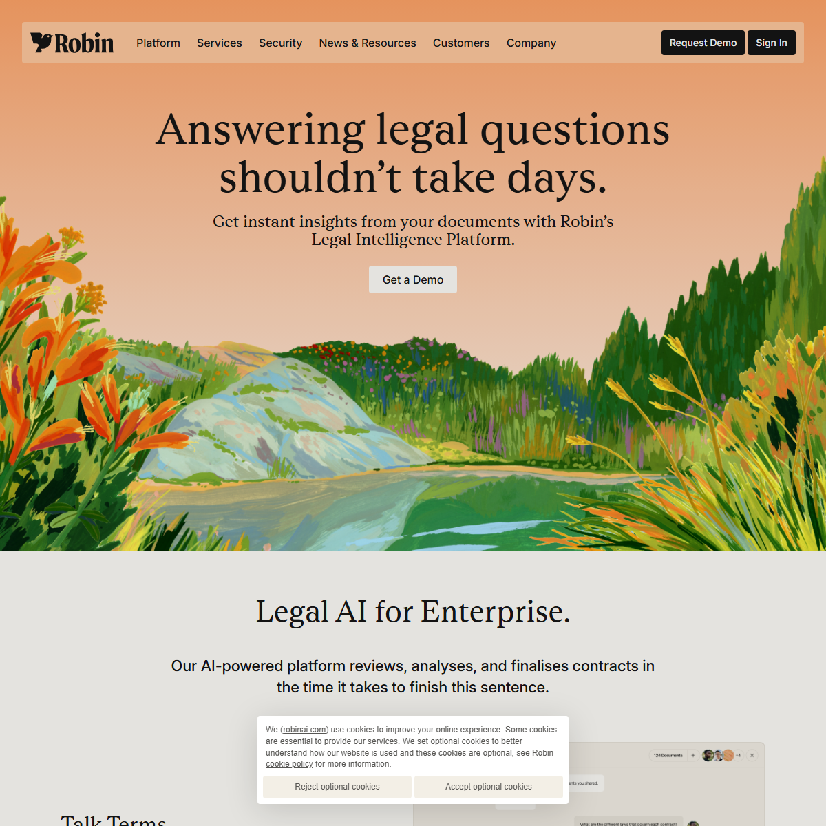 Robin AI - legal Tool Screenshot