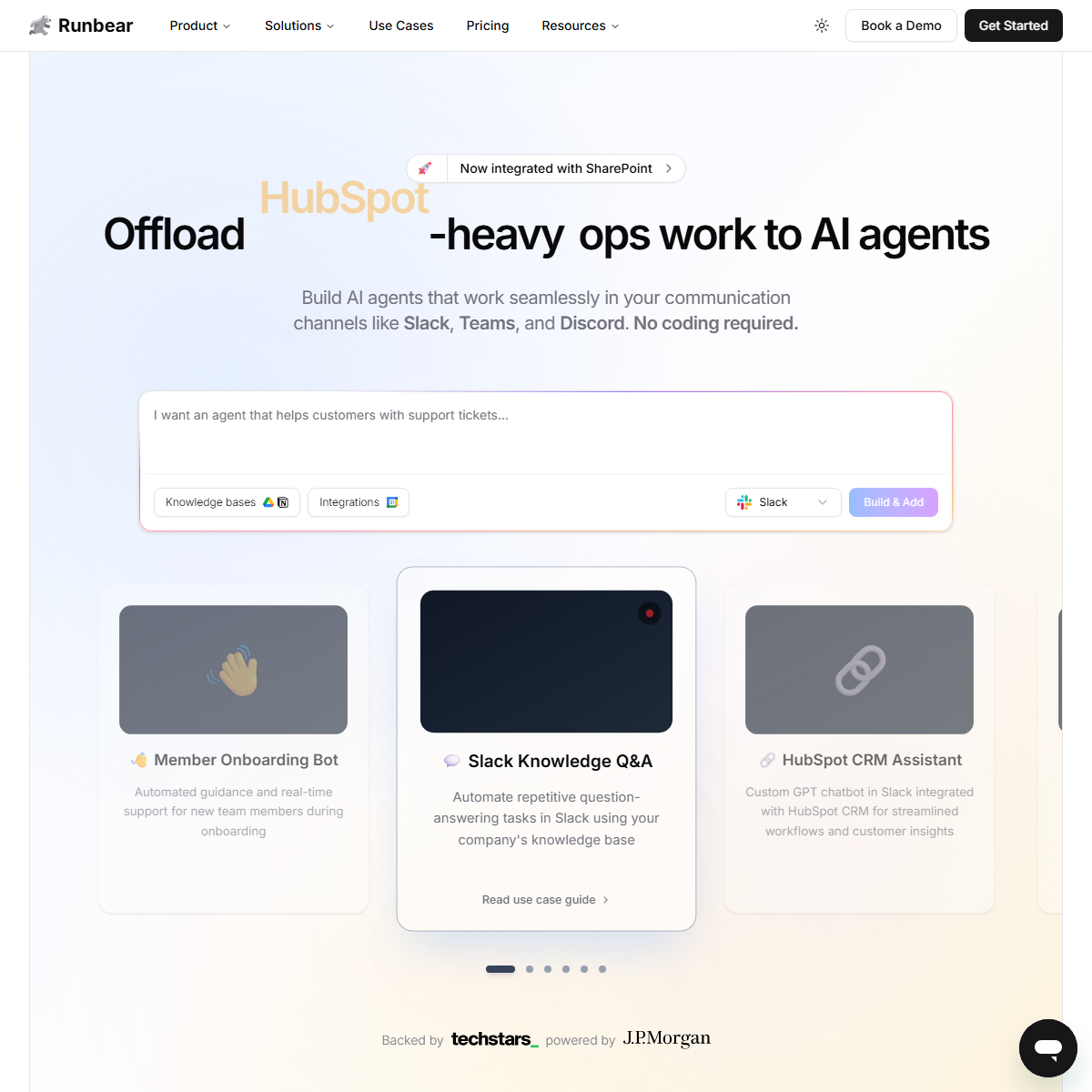 Runbear - AI agents Tool Screenshot