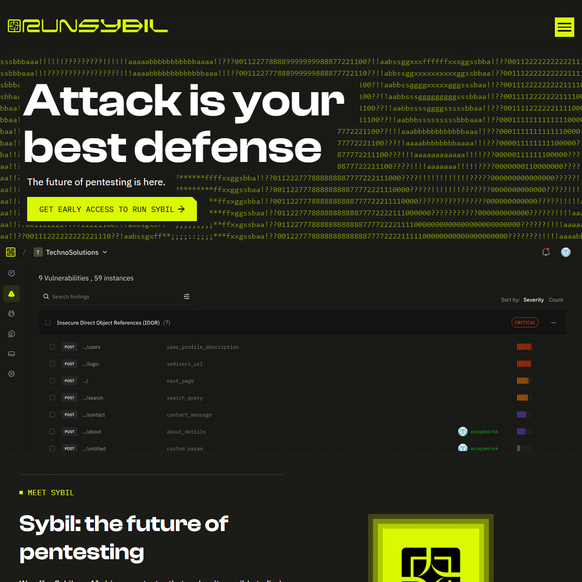 RunSybil - AI agents Tool Screenshot