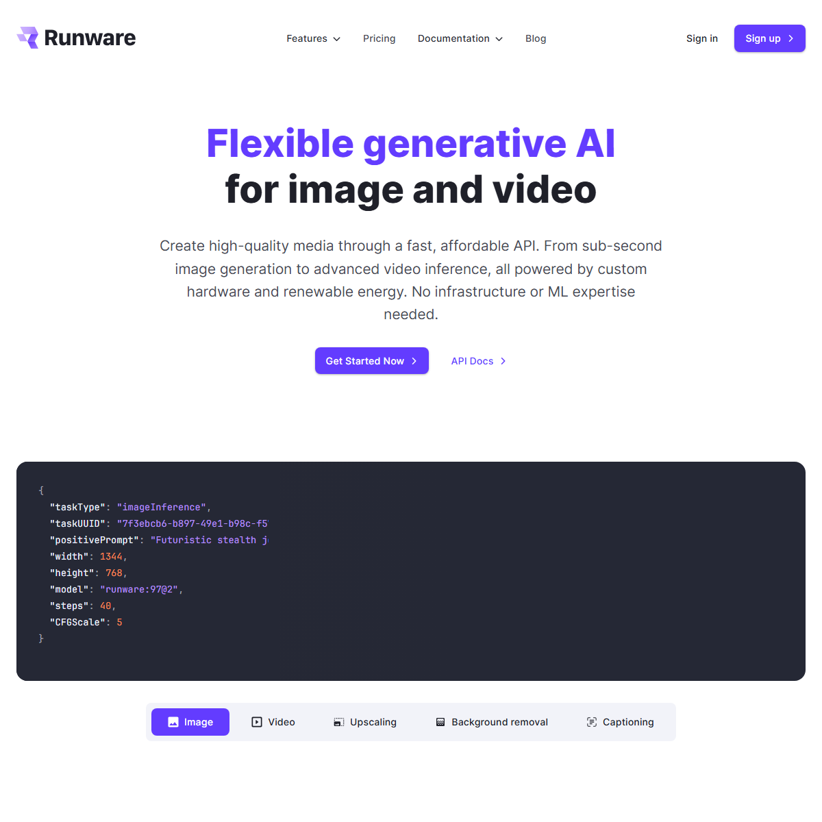 Runware - design generators Tool Screenshot
