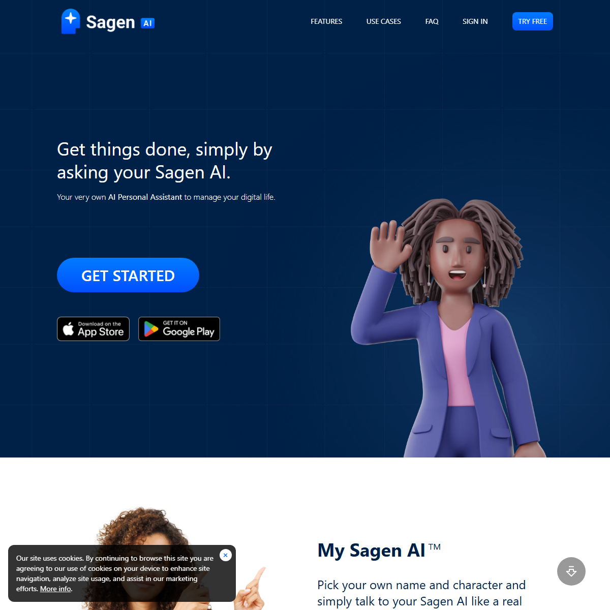 Sagen.ai - personal assistant Tool Screenshot