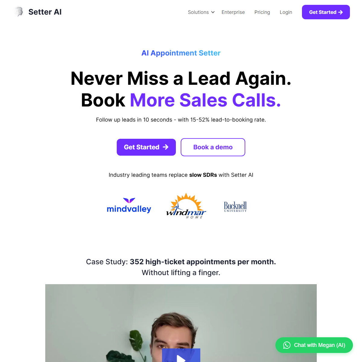Setter AI - sales assistant Tool Screenshot