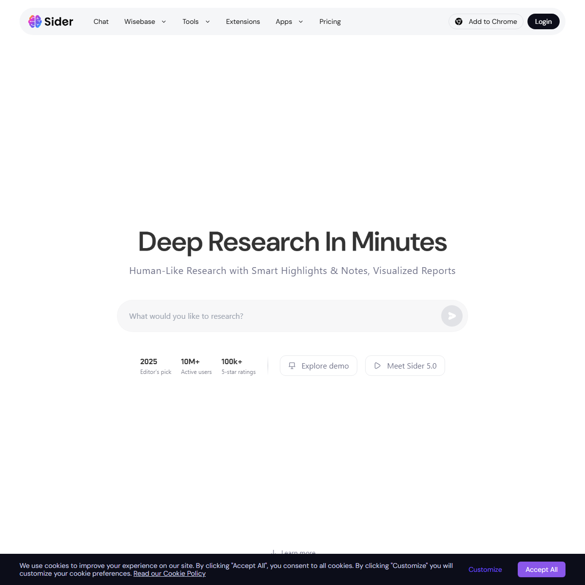 Sider - AI chatbots Tool Screenshot