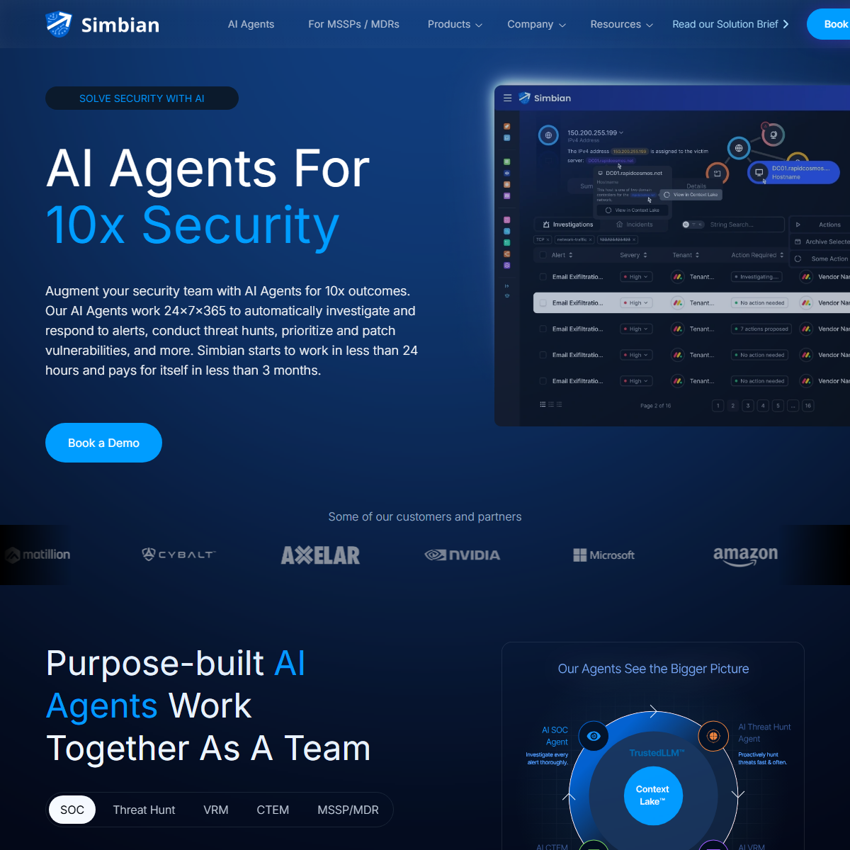 Simbian - AI agents Tool Screenshot