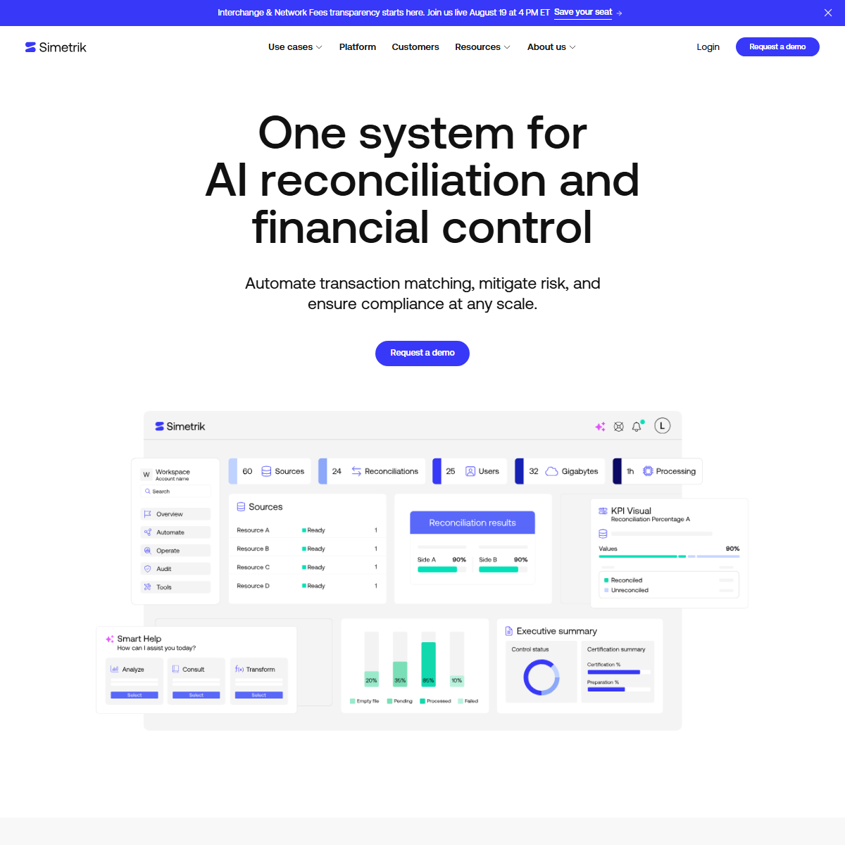 Simetrik - finance Tool Screenshot