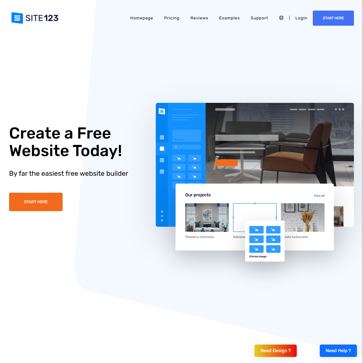 SITE123 - website builders Tool Screenshot