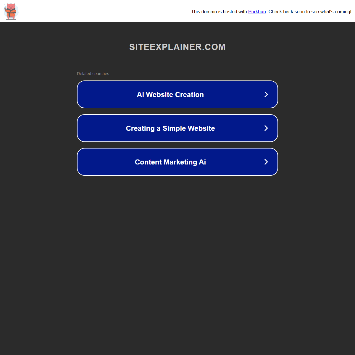 SiteExplainer - summarizer Tool