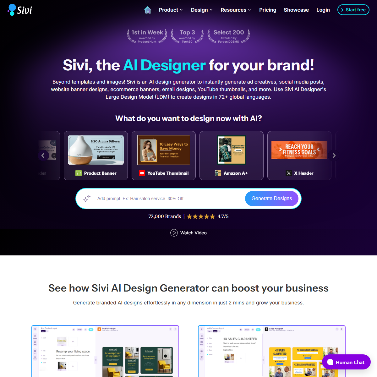 Sivi - design generators Tool Screenshot