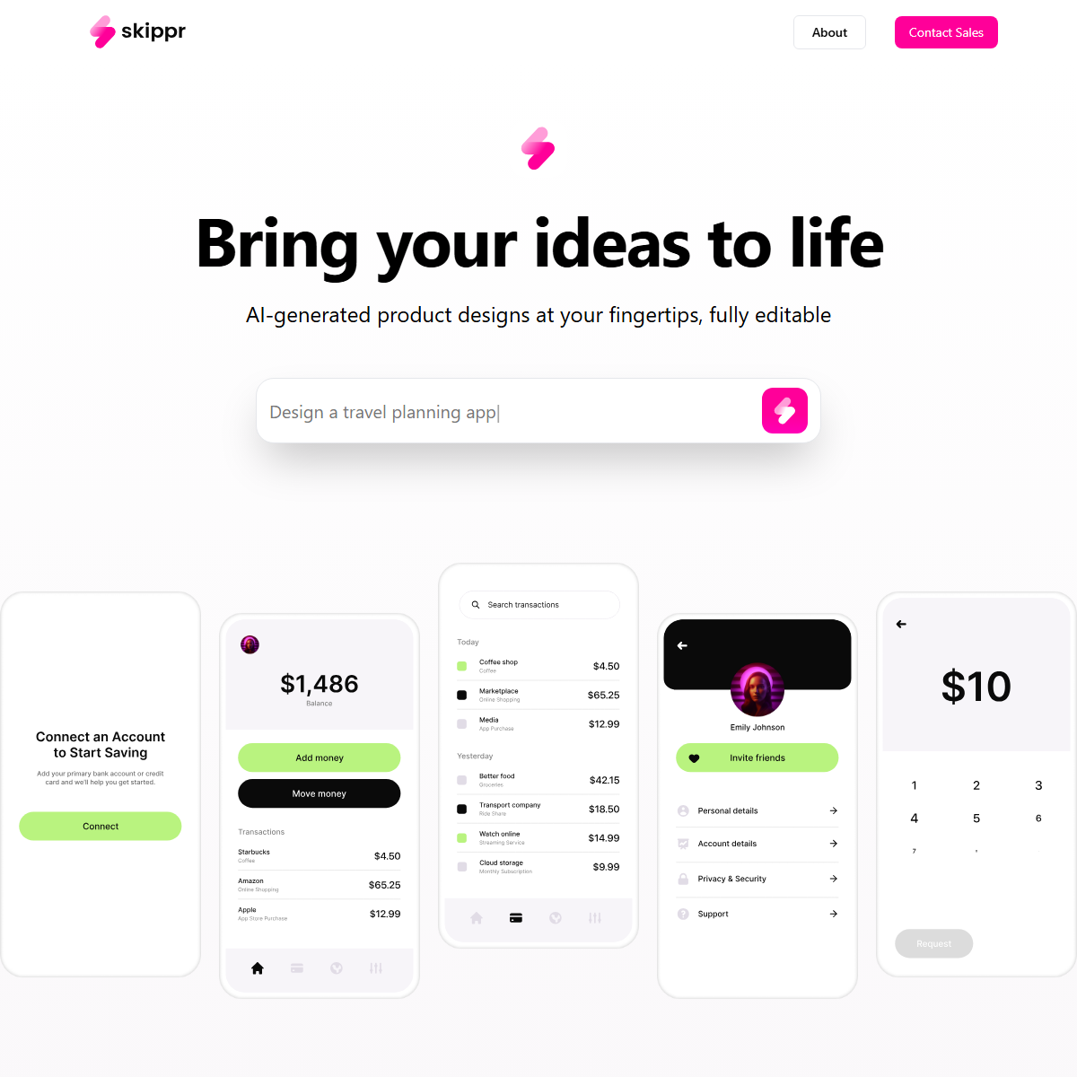 Skippr - design generators Tool Screenshot