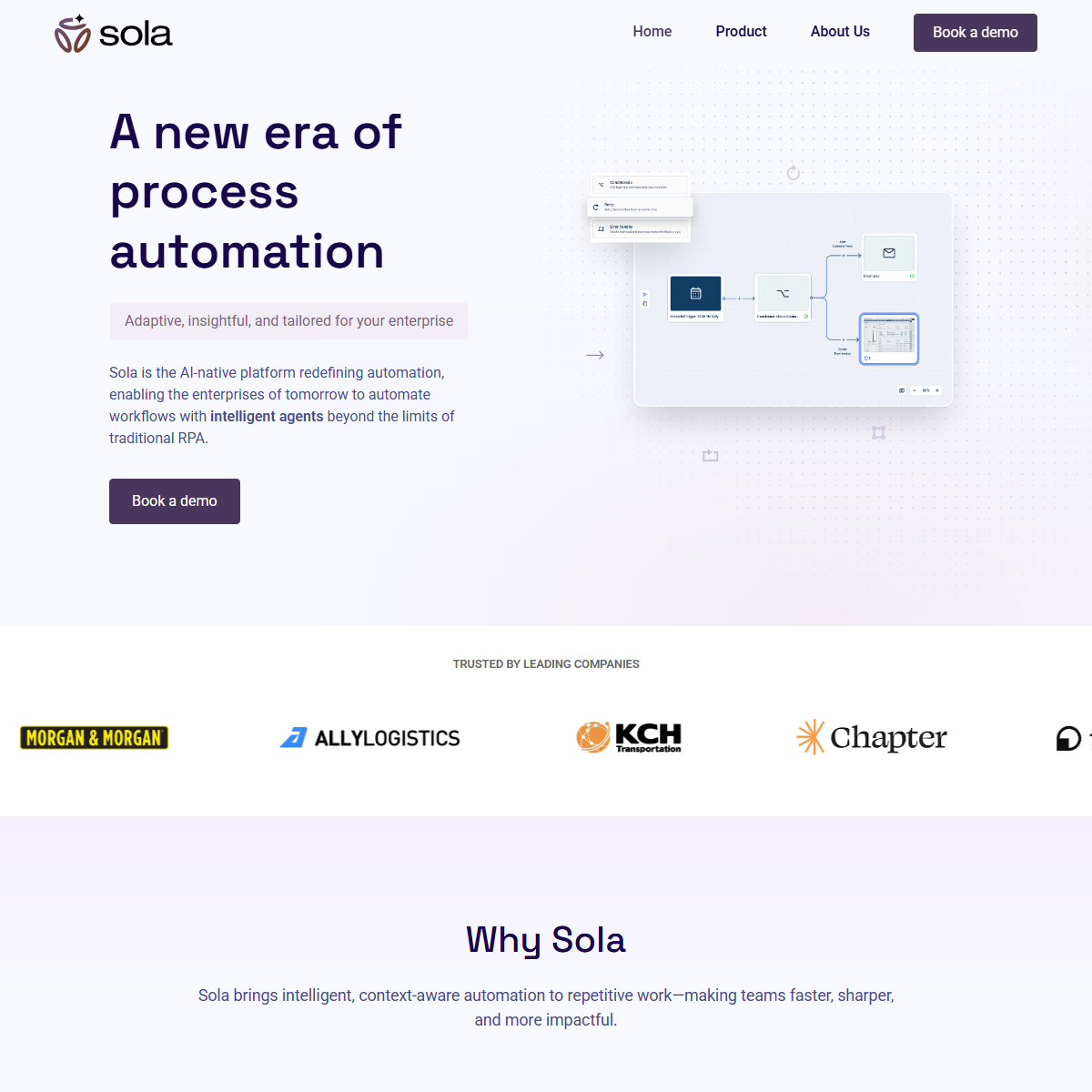 SOLA - workflows Tool Screenshot