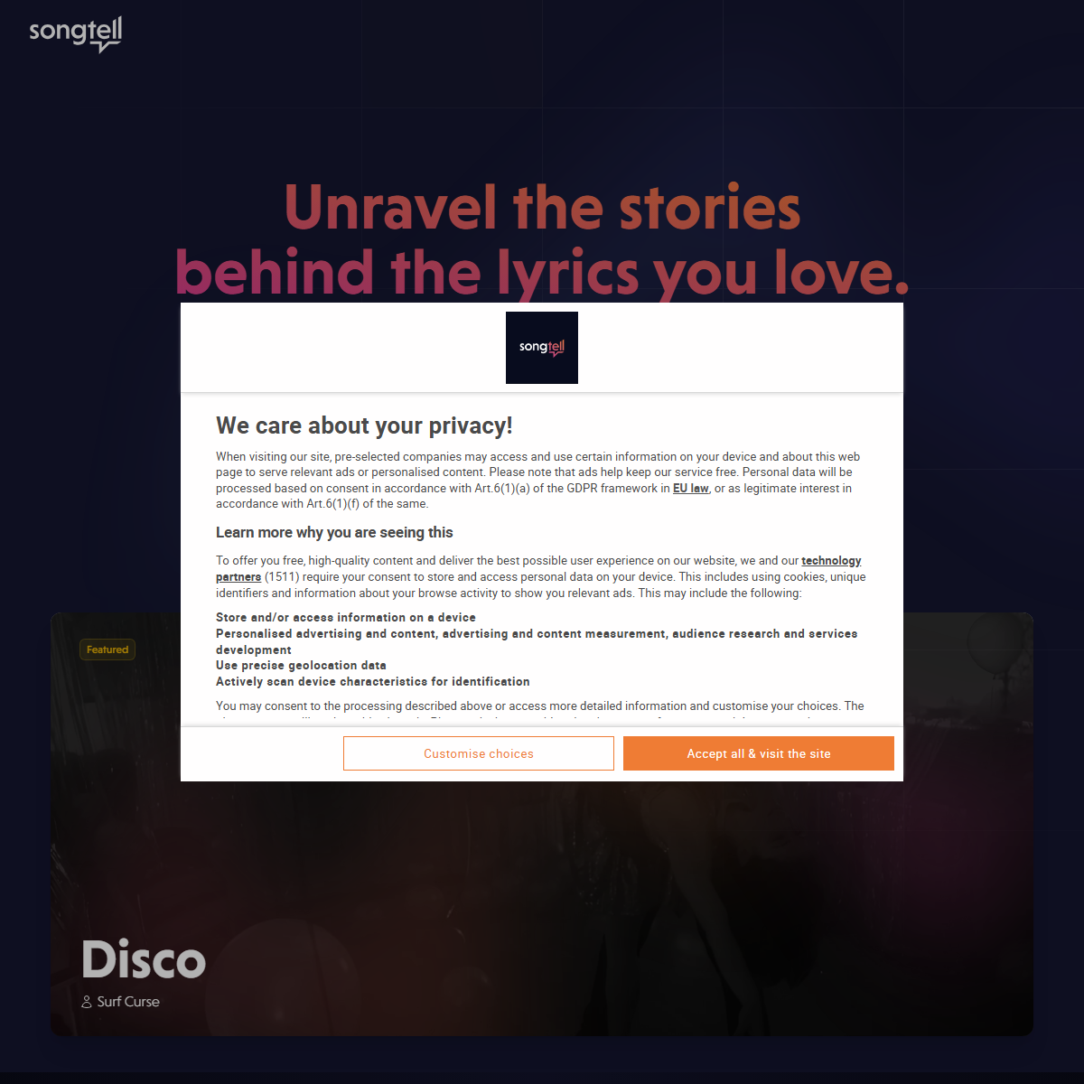 Songtell - music Tool Screenshot