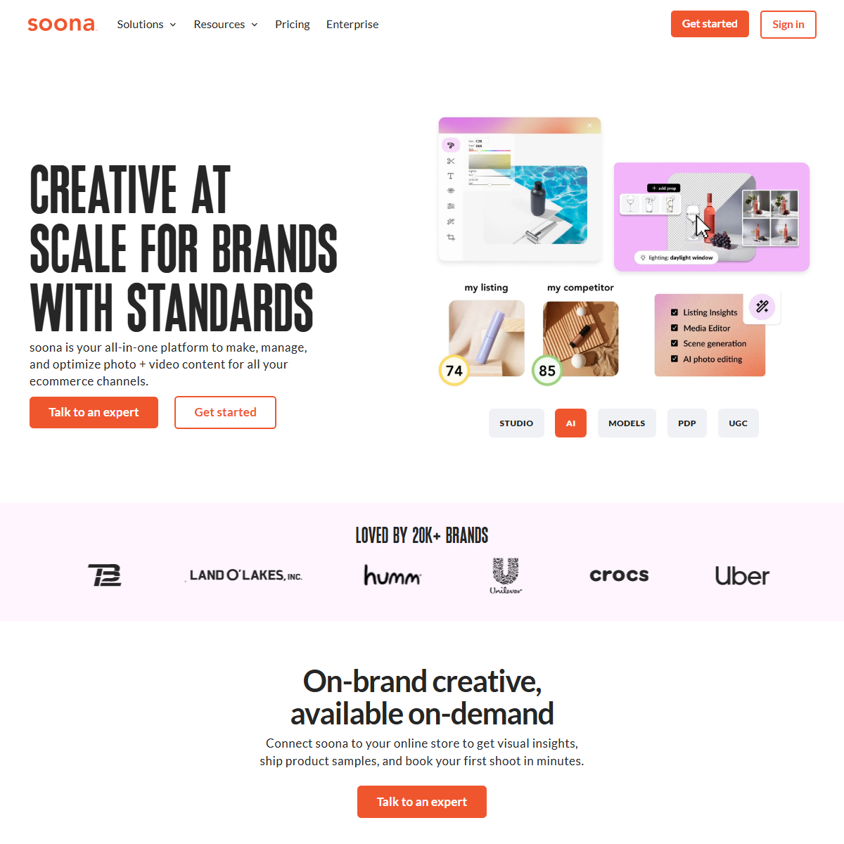 Soona - marketing Tool Screenshot