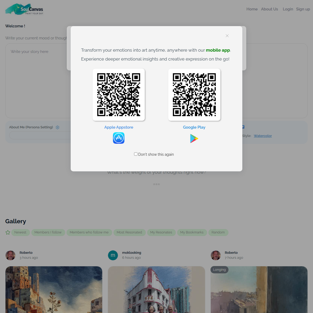 SoulCanvas - image generators Tool Screenshot