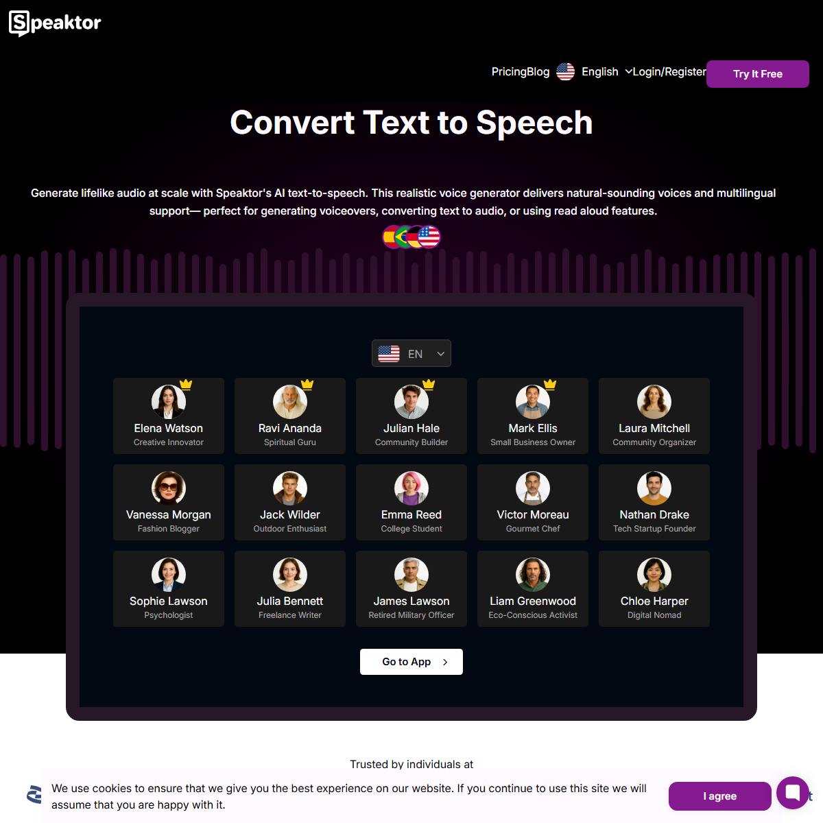 Speaktor - text to speech Tool Screenshot