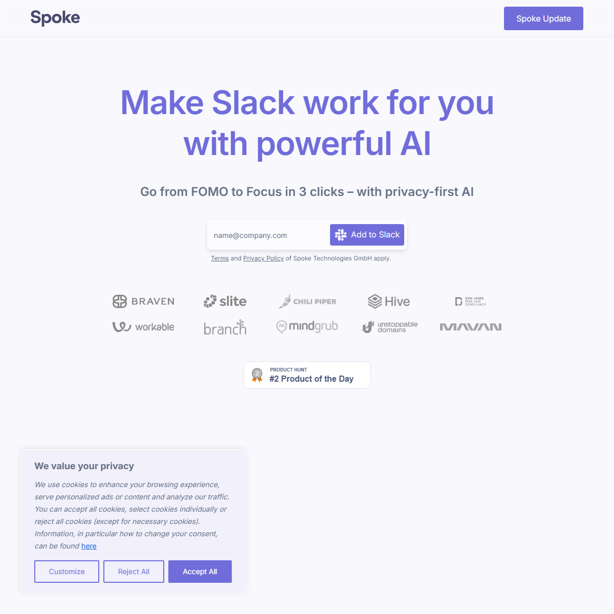 Spoke.ai - project management Tool