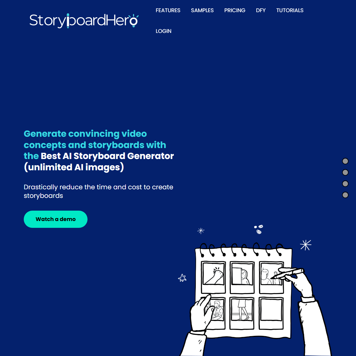 Storyboard Hero - video generators Tool Screenshot