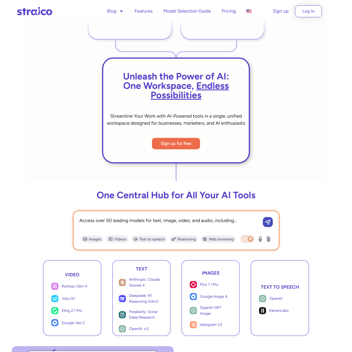 Straico - AI chatbots Tool Screenshot
