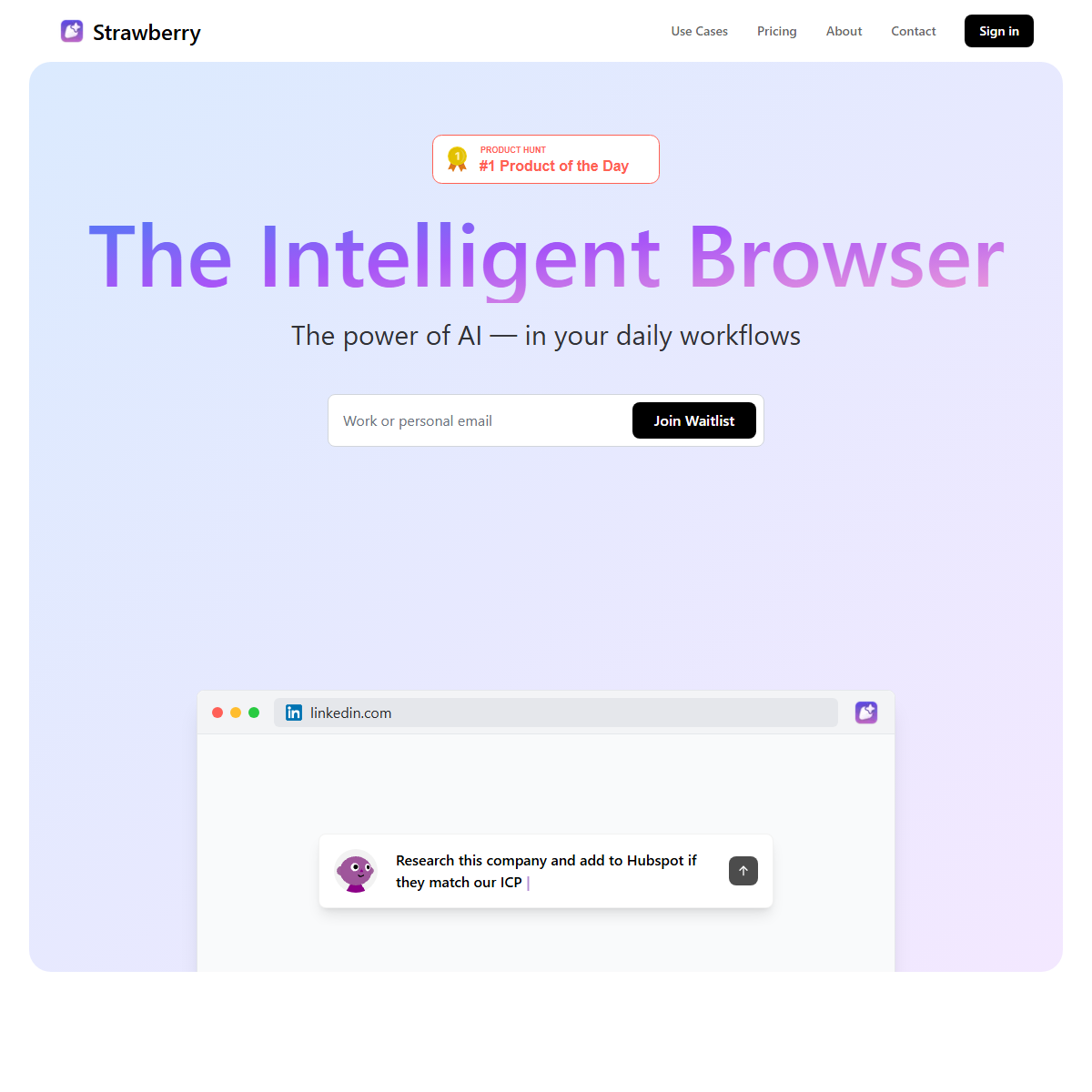 Strawberry - personal assistant Tool Screenshot