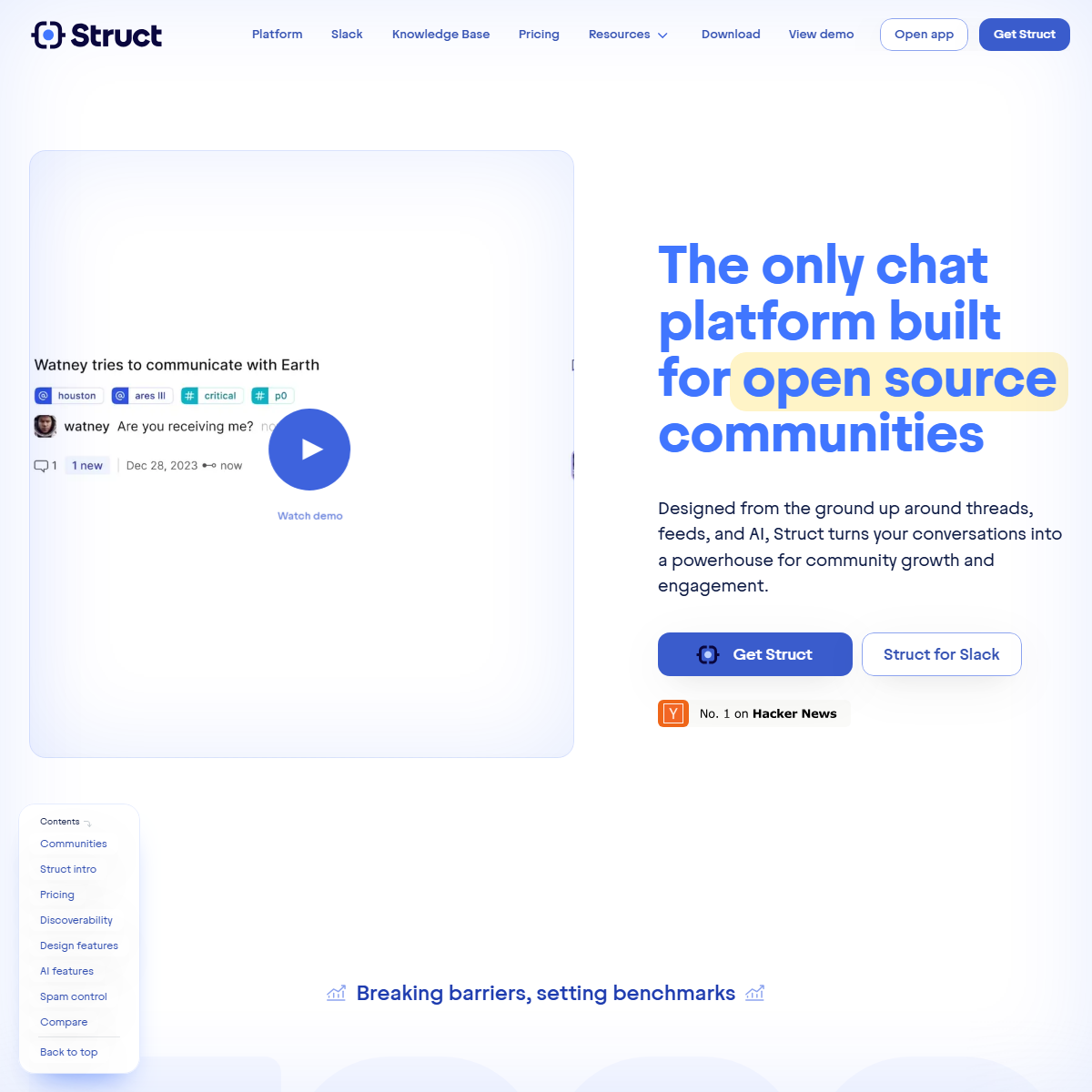 Struct Chat - AI chatbots Tool Screenshot