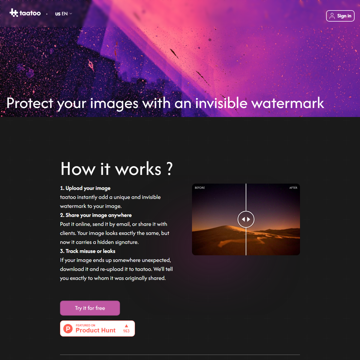 taatoo - image editing Tool Screenshot