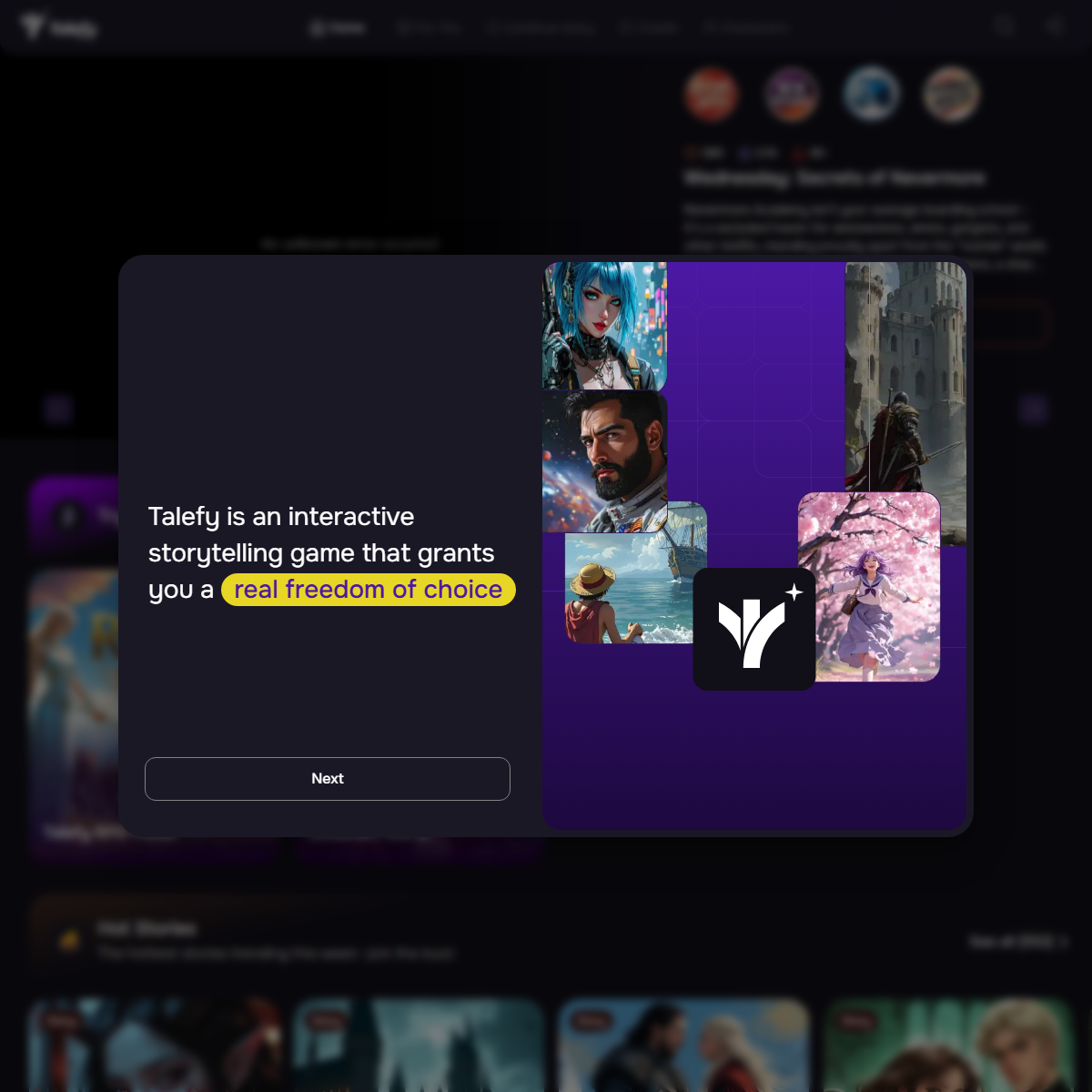 Talefy - storyteller Tool Screenshot