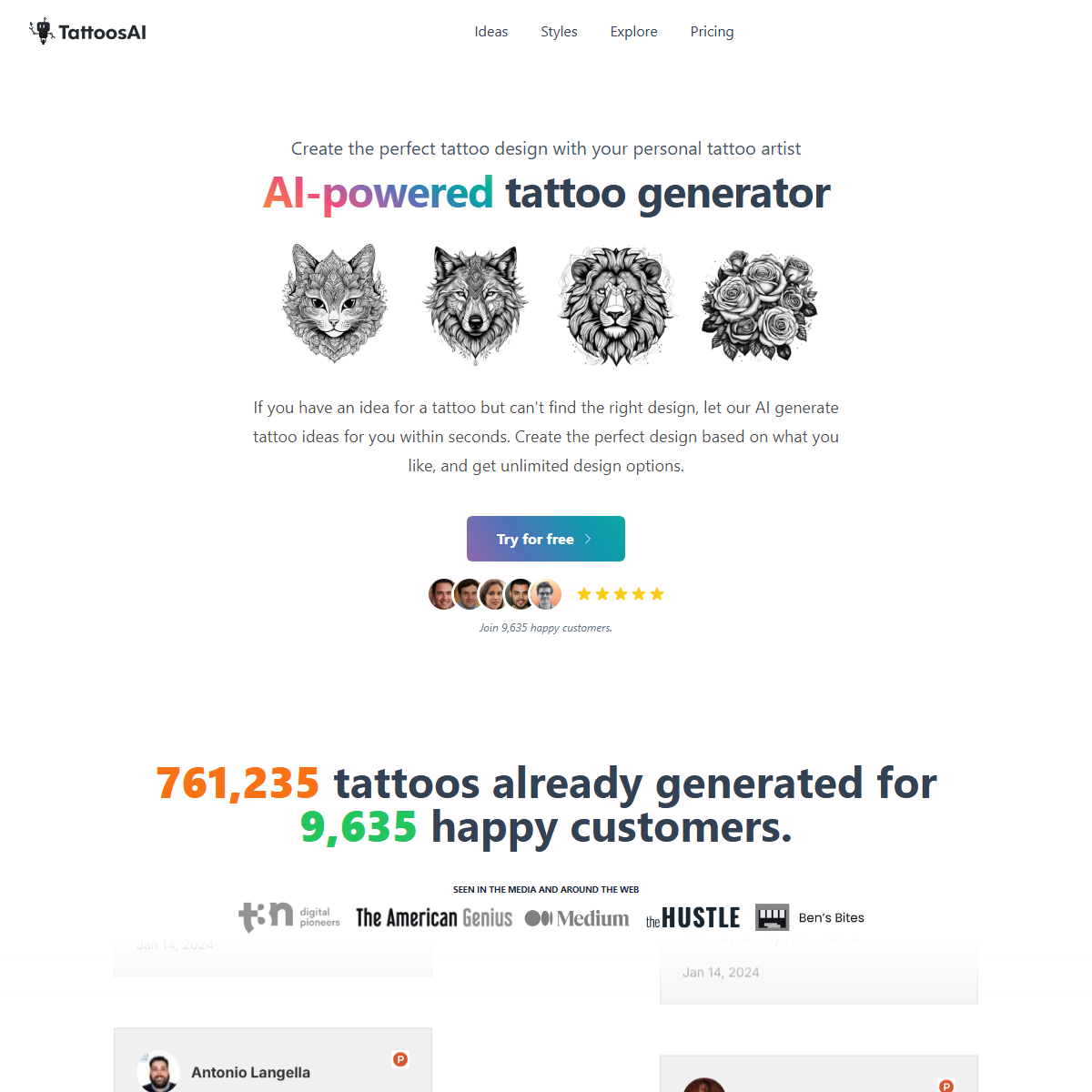 TattoosAI - fun tools Tool Screenshot