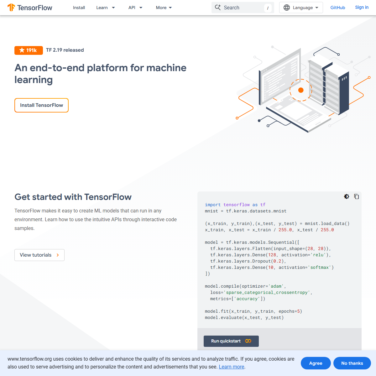 TensorFlow - startup tools Tool