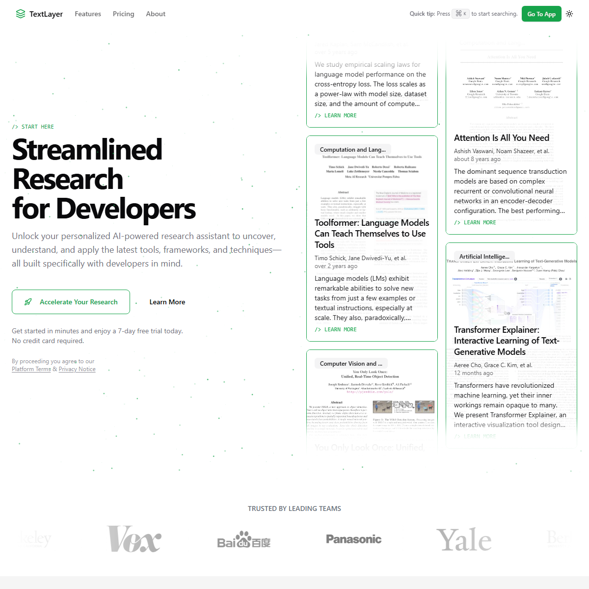 TextLayer - research Tool