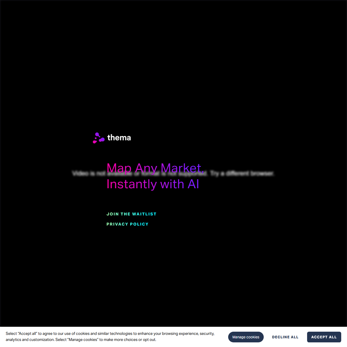 Thema - research Tool Screenshot