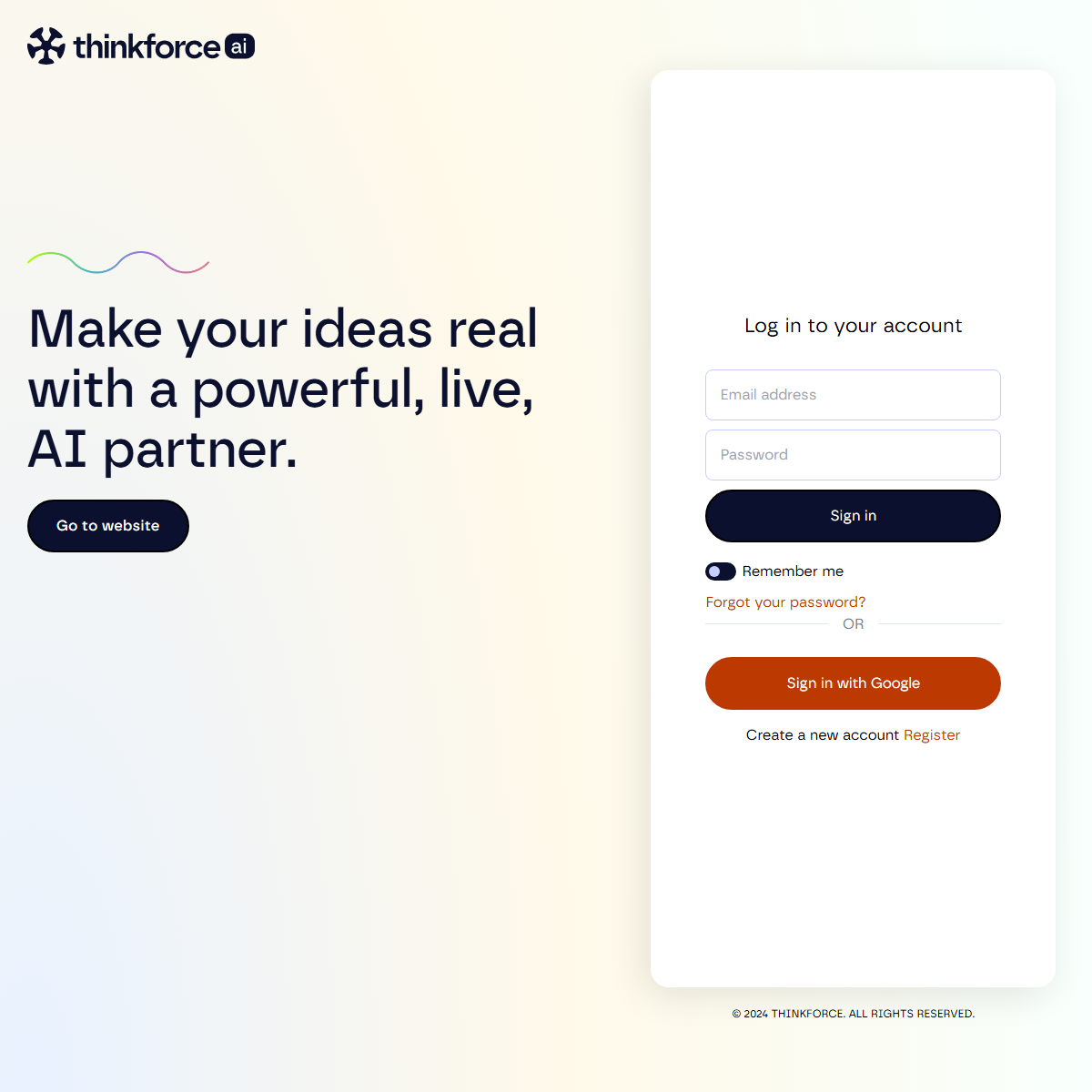 Thinkforce - AI chatbots Tool Screenshot