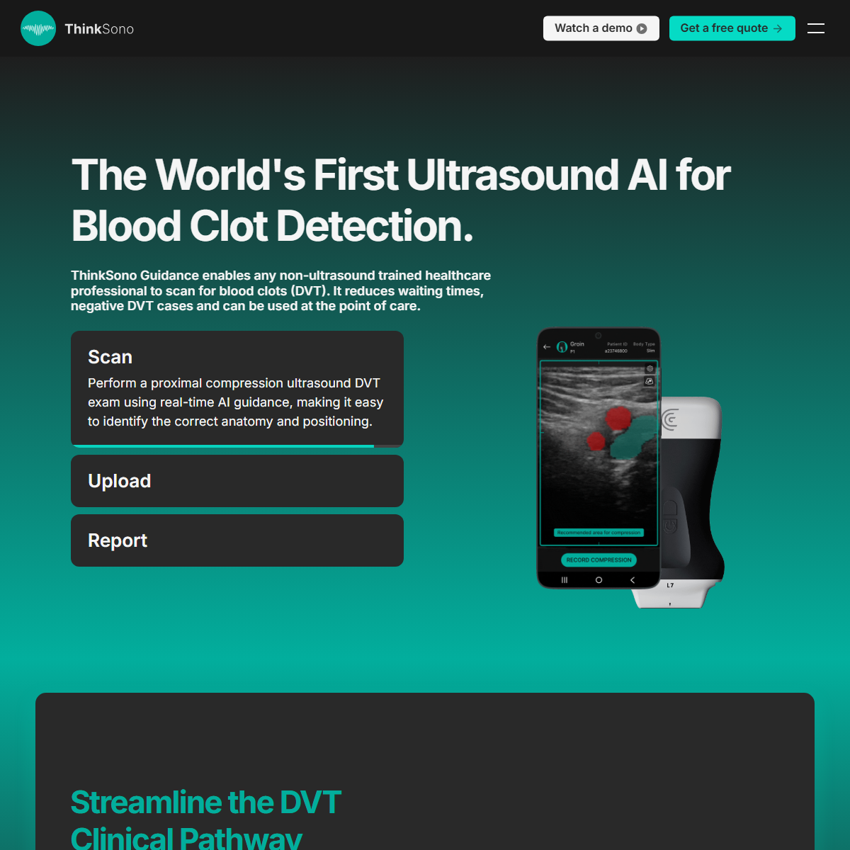 ThinkSono - health Tool Screenshot