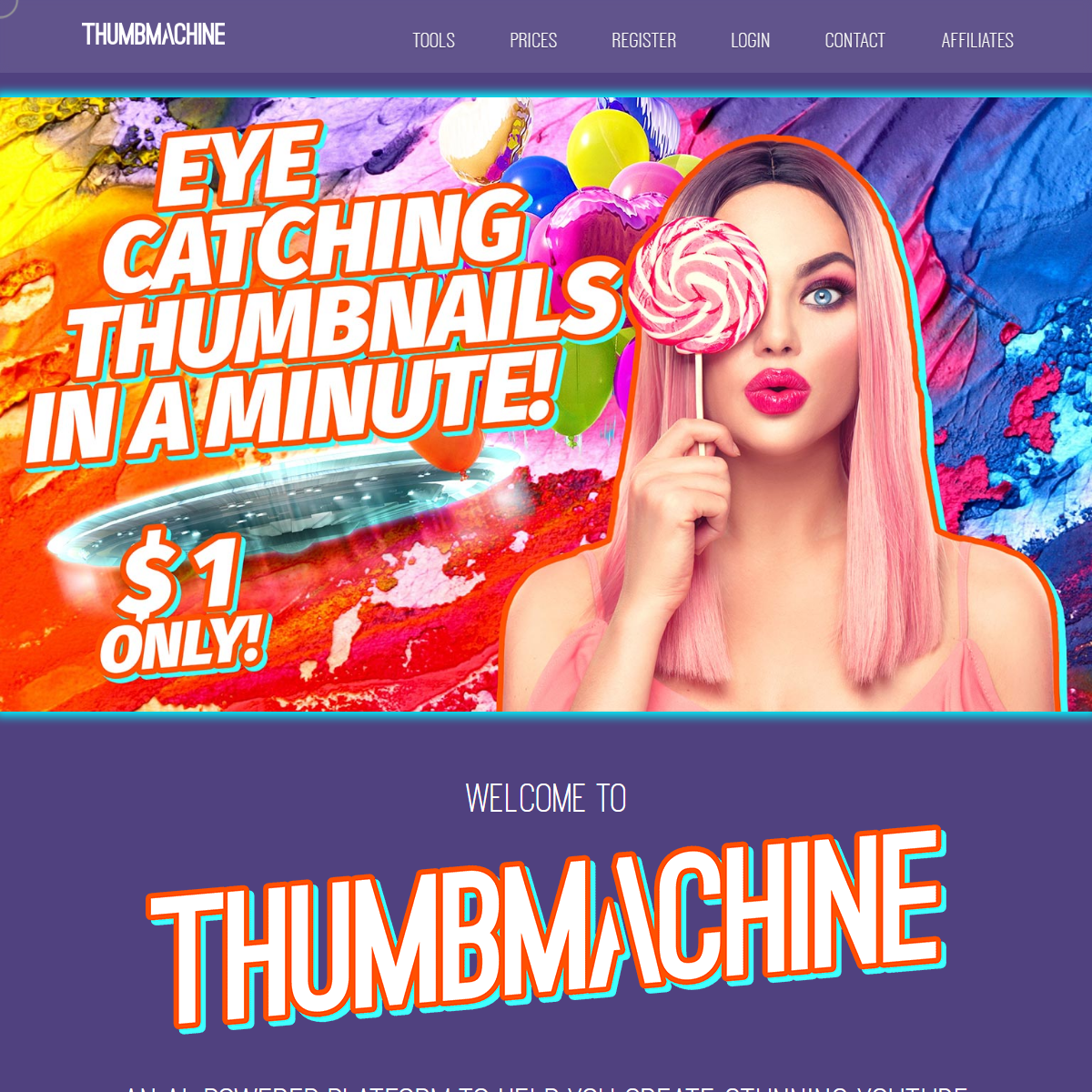 Thumbmachine - image generators Tool Screenshot