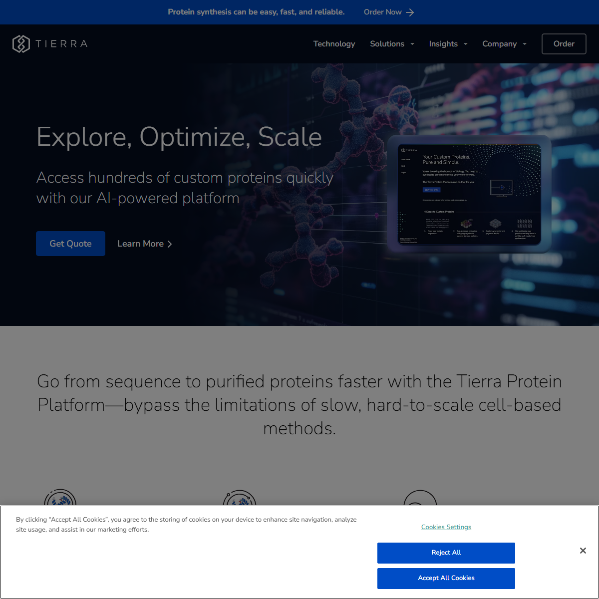 Tierra Biosciences - research Tool Screenshot