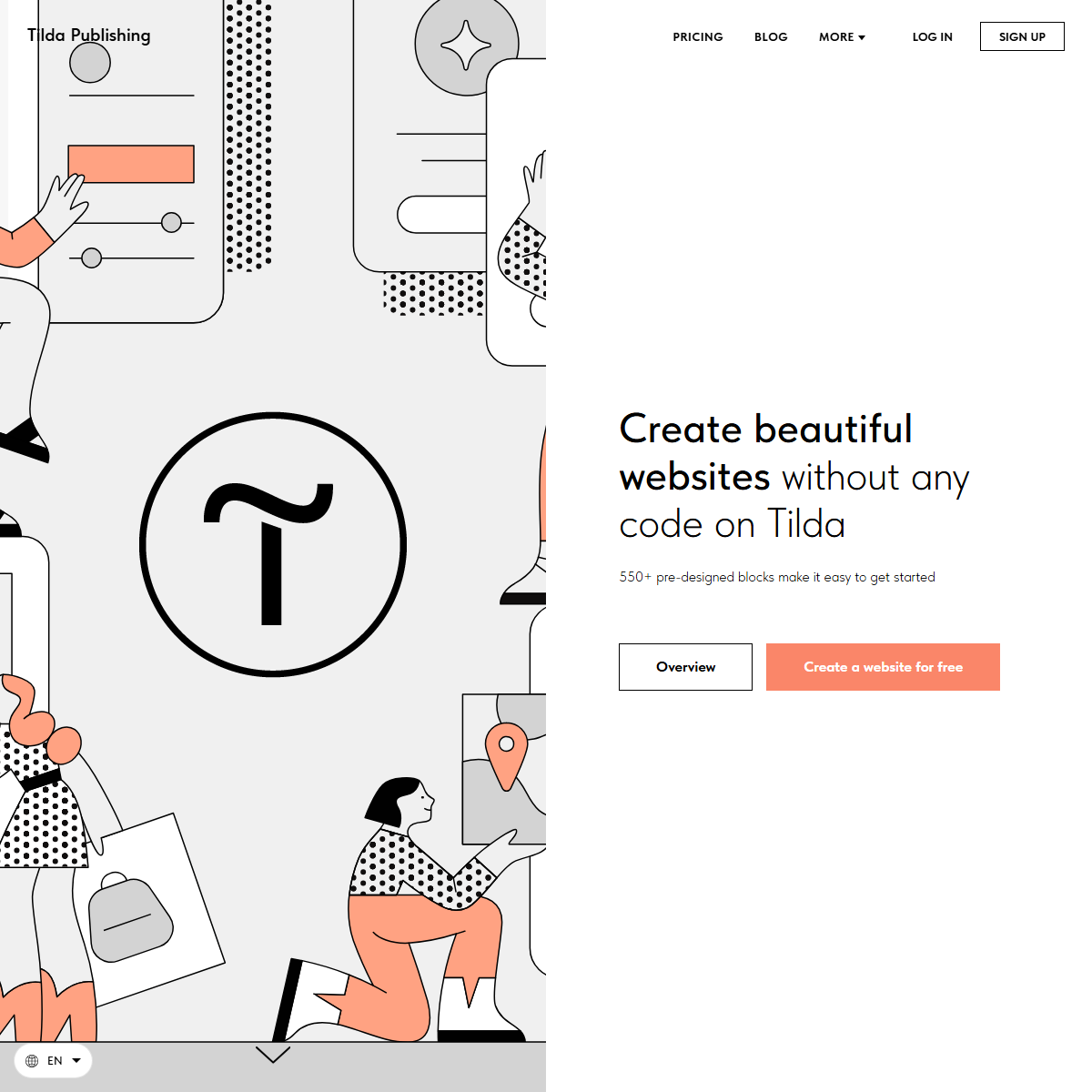 Tilda - website builders Tool Screenshot