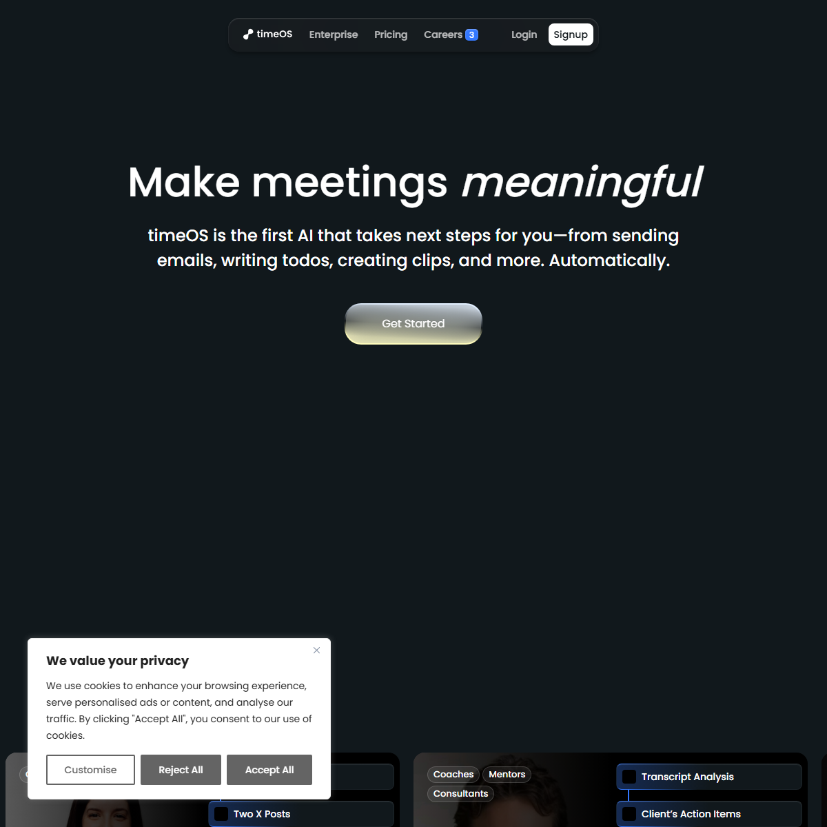 timeOS - summarizer Tool