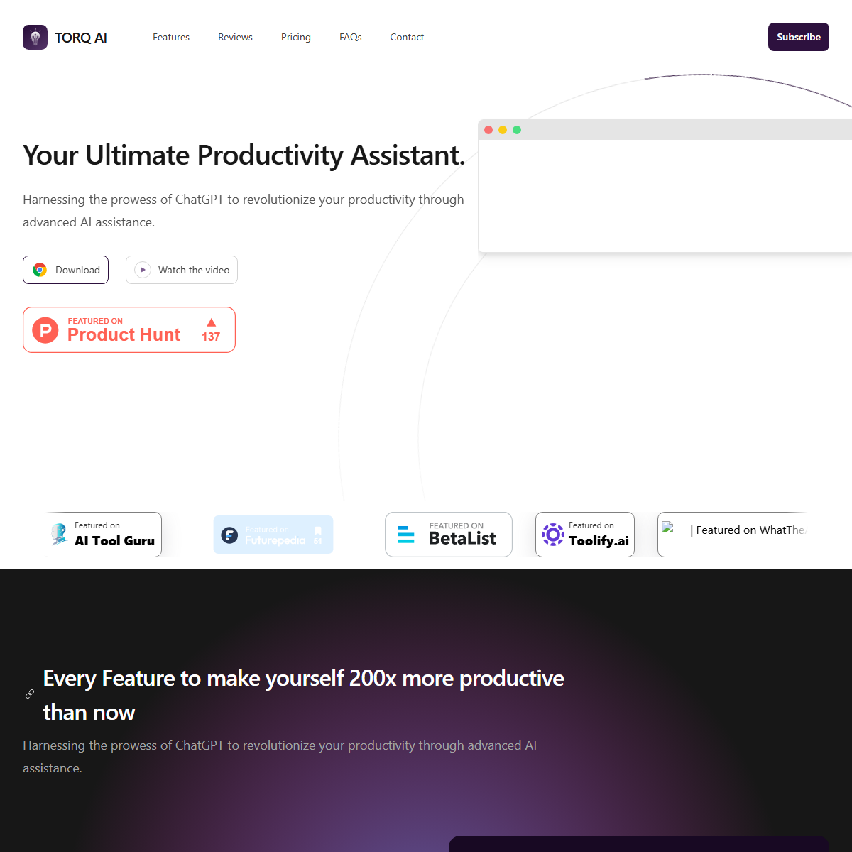 Torq - personal assistant Tool Screenshot