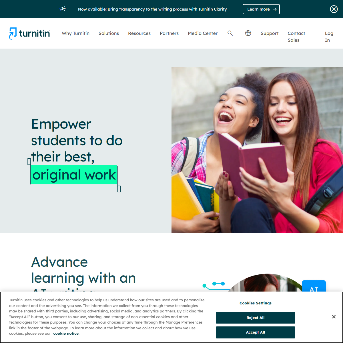 Turnitin - research Tool Screenshot