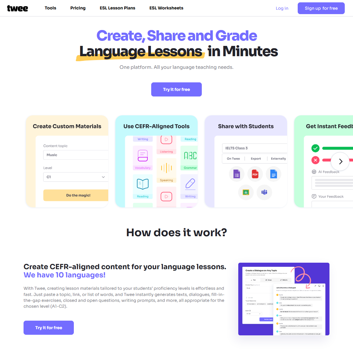 Twee - education Tool Screenshot