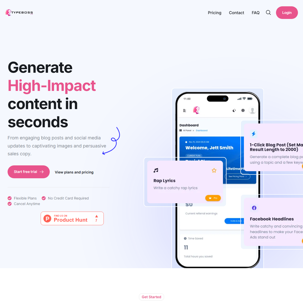 Typeboss - SEO Tool Screenshot