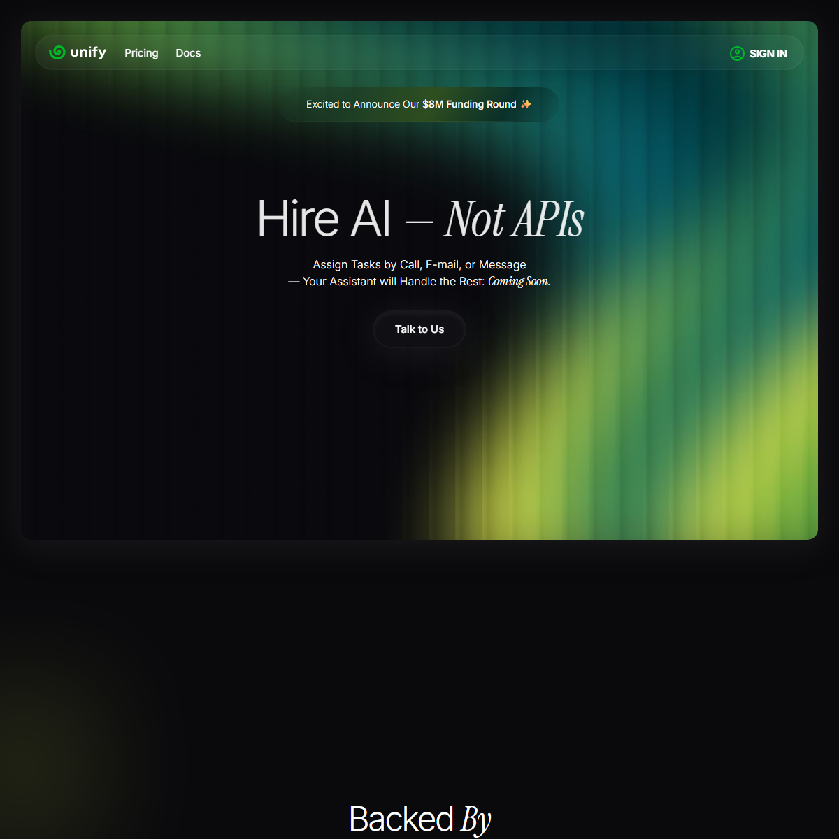 Unify - AI chatbots Tool Screenshot