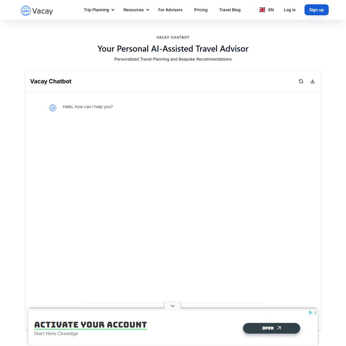 Vacay - travel Tool