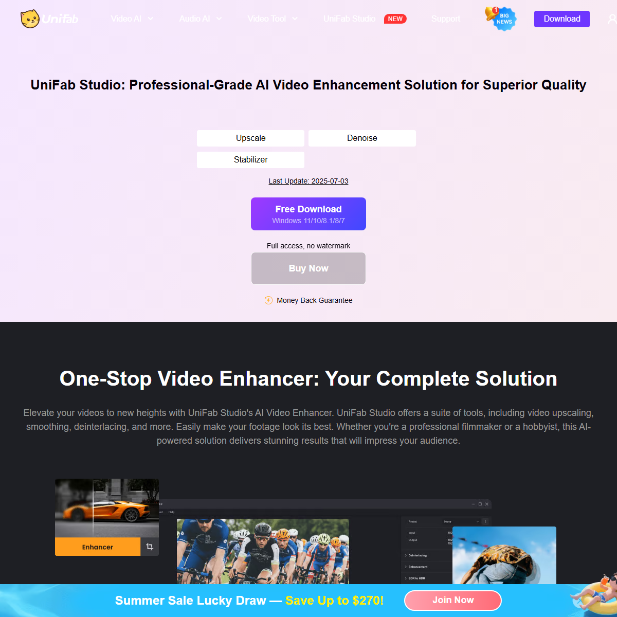 Vance Video AI - video enhancer Tool Screenshot